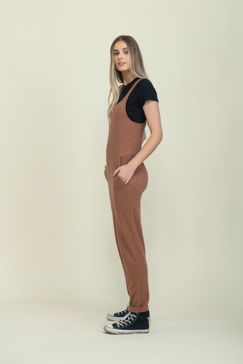 Kay-Brushed Jersey Overall